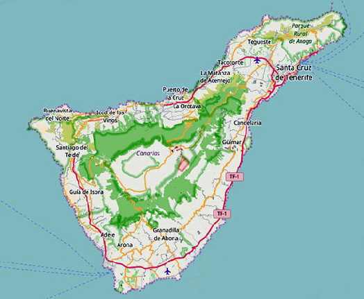 teneriffakarte